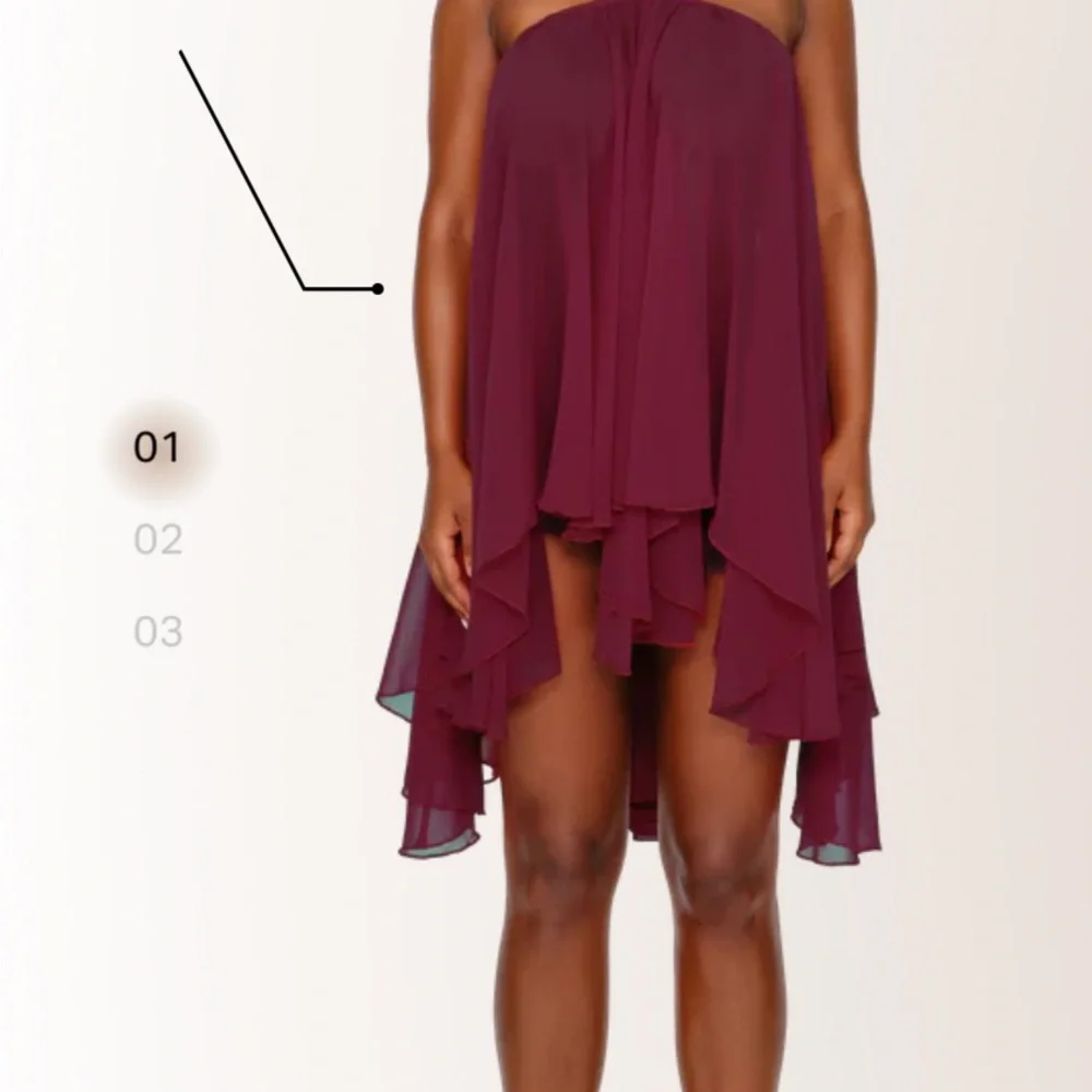 Viral Cuocoo Burgundy Halter Dress - Picture 4 of 4